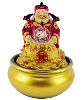 流水擺件 財神爺
